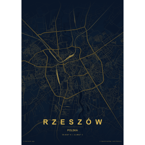 Plakat wydruk Twojego miasta